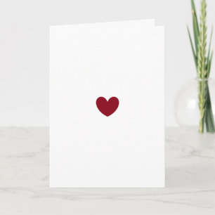 Carte Coeur isolé rouge, Saint-Valentin