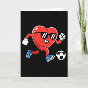 Carte Cœur Joue Au Football La Saint-Valentin Pour Les A