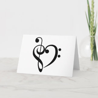 Carte Coeur musical