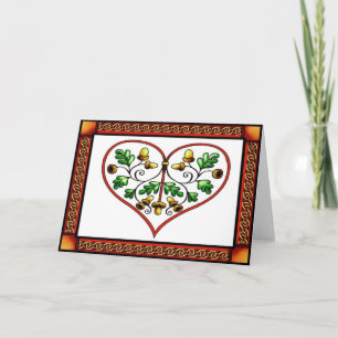 Carte Coeur Oakleaf