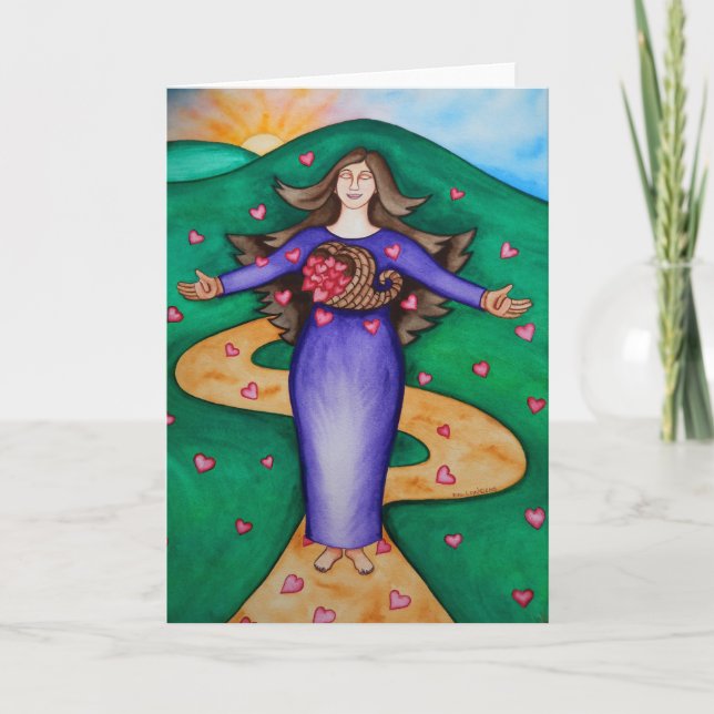 Carte Coeur reconnaissant (Devant)