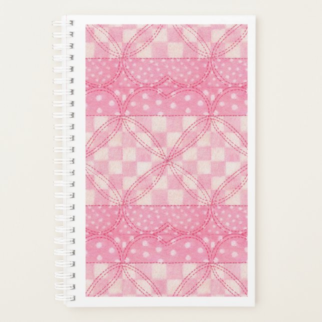 CARTE COEUR ROSE 5.5x8.5 Planificateur / Calendrie (Devant)