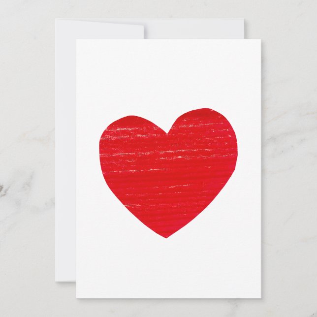 Carte Coeur Rouge (Devant)