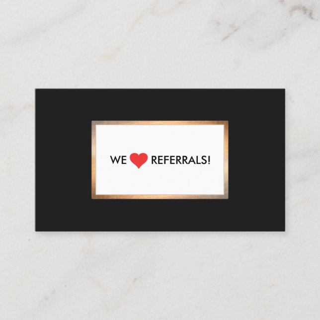 Carte coeur rouge de référence client (Devant)