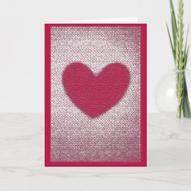 Carte Coeur Texture Anti Valentine (Devant)