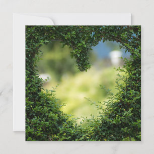 Carte Coeur Topiaire Vert