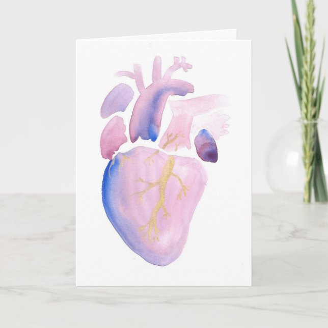 Carte Coeur très violet (Devant)