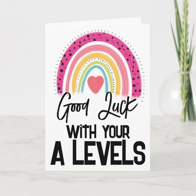 Carte coeurs : Bonne chance Vous avez cet examen ! (Devant)