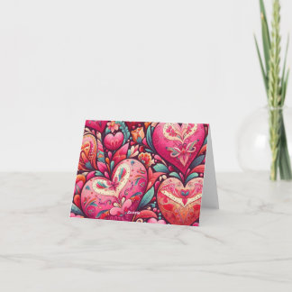 Carte Coeurs d'amour