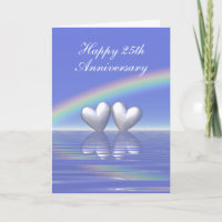 Coeurs d'argent du 25e anniversaire (grand)