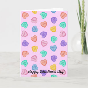 Carte Coeurs de bonbons