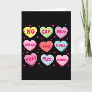 Carte Cœurs de conversation d'argot branché Saint-Valent