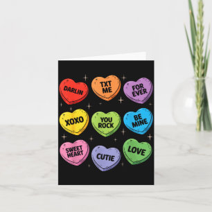 Carte Cœurs de conversation de la Saint-Valentin Candida