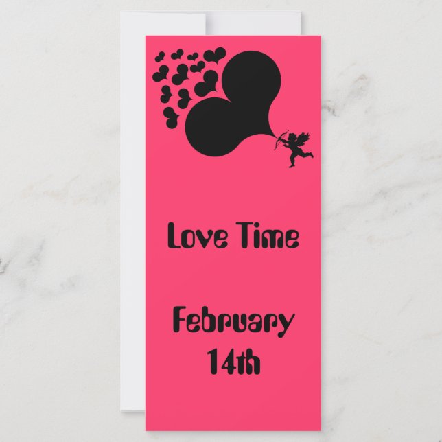 Carte Coeurs de tir mignon (Devant)