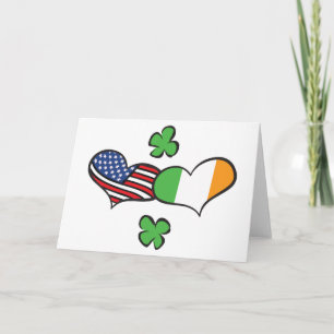 Carte Coeurs irlandais américains