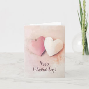 Carte Coeurs mignons Salutation de Valentine