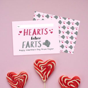 Carte Coeurs stupides avant les premières classe Valenti