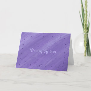Carte Coeurs violets Mélangés Purple Pensée de votre car