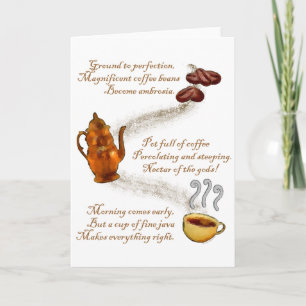 Carte Coffee Haiku Greeting