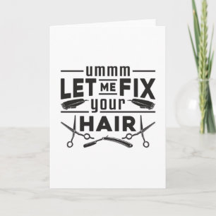 Carte Coiffeuse Stylo Barber Ciseaux Coiffeur Idée cadea
