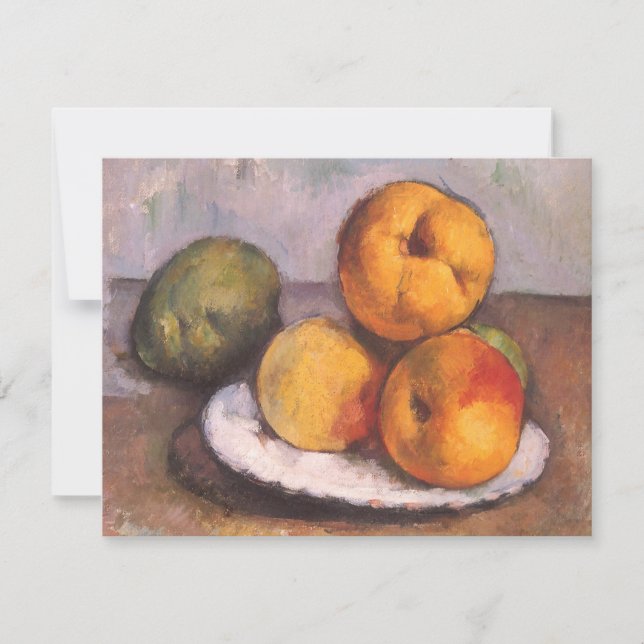 Carte coing, pommes, poires de Paul Cezanne (Devant)