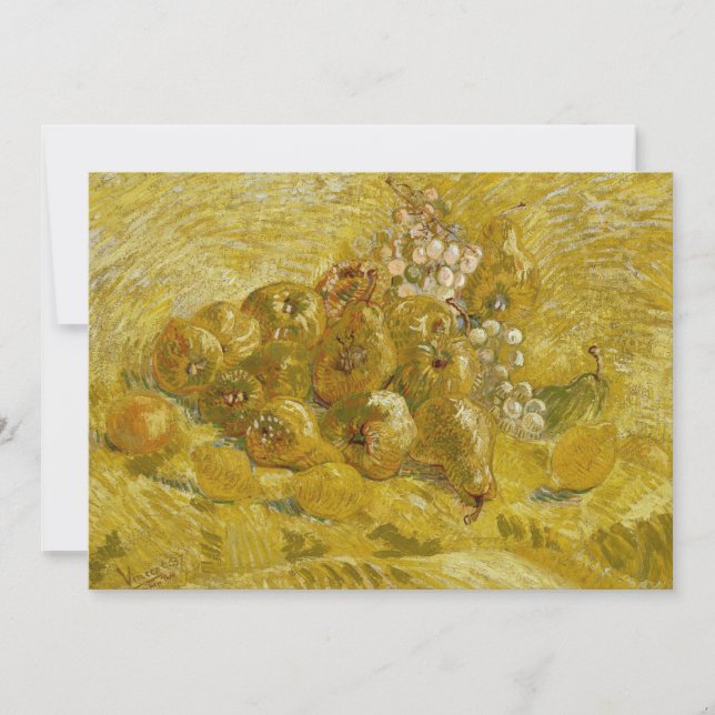 Carte Coings, citrons, poires, raisins | Vincent van Gog (Devant)
