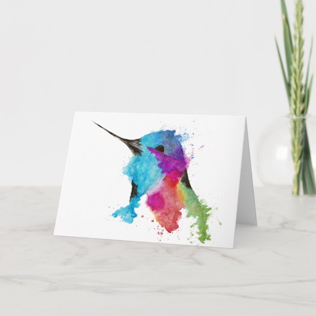 Carte colibri (Devant)