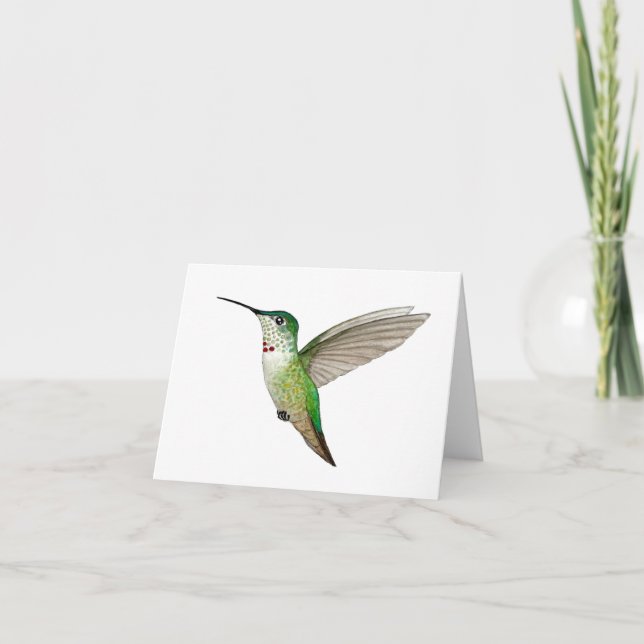 Carte Colibri d'Anna (Devant)