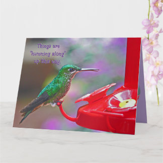 Carte Colibri/Les choses se passent bien par ici