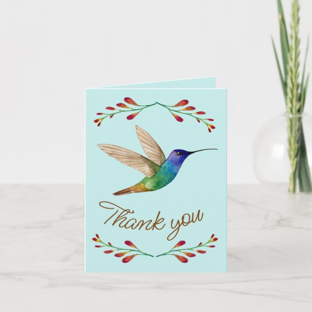 Carte Colibri Merci (Devant)