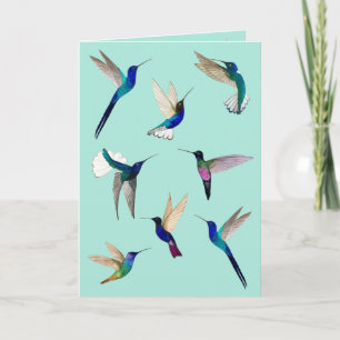 Carte Colibri tropical