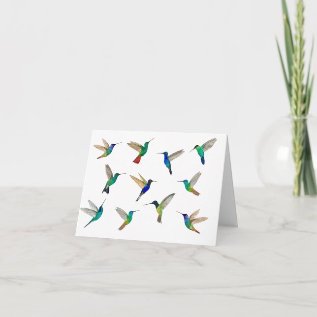 Carte Colibri tropical (Devant)