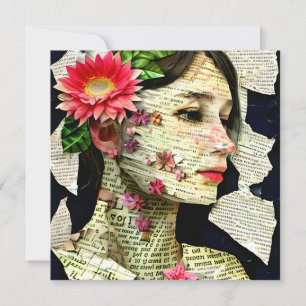 Carte Collage d'art Pretty Woman