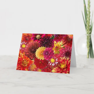 Carte Collage de Dahlia