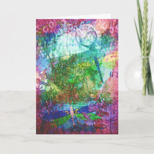 Carte Collage de libellules, Anniversaire