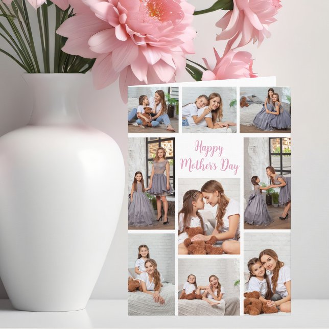 Carte Collage de photos de la fête des mères par la fill (Créateur téléchargé)