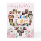 Collage de photos du coeur Peony rose Anniversaire