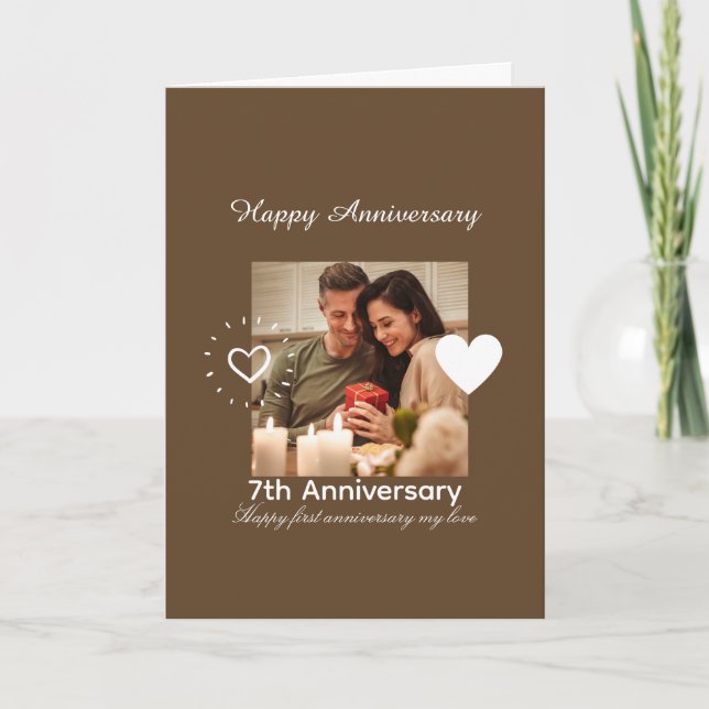 Carte Collage de photos en couple Bonne fête Mariage (Devant)