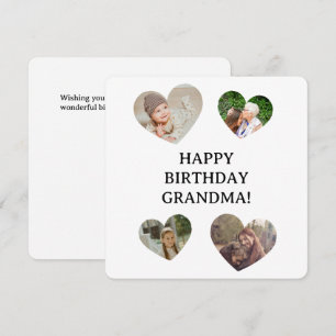 Carte Collage de photos personnalisé pour l'anniversaire