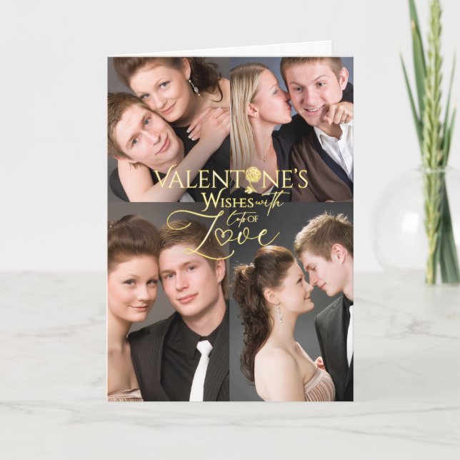 Carte Collage de photos pour la Saint-Valentin (Devant)