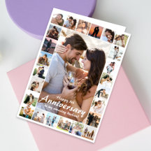 Collage personnalisé de l'anniversaire du mariage 