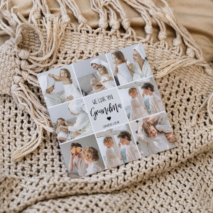 Carte Collage Photo Grey We Love You Grand-mère Best Gif