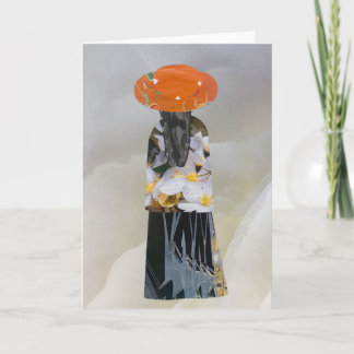 Carte Collage unique Terre Mama Amelia Blank