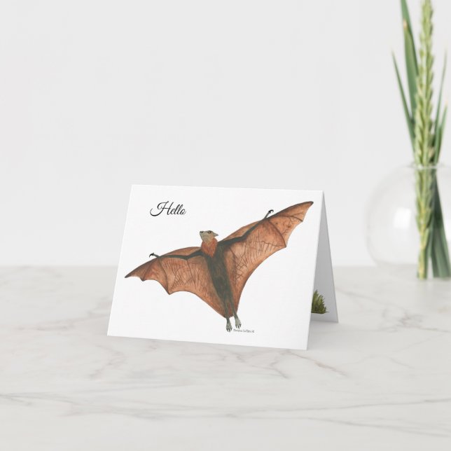 Carte Collection Bat Note Card (Devant)