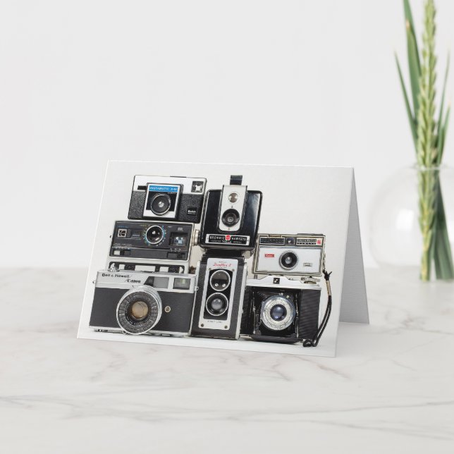 Carte collection de caméras rétro (Devant)