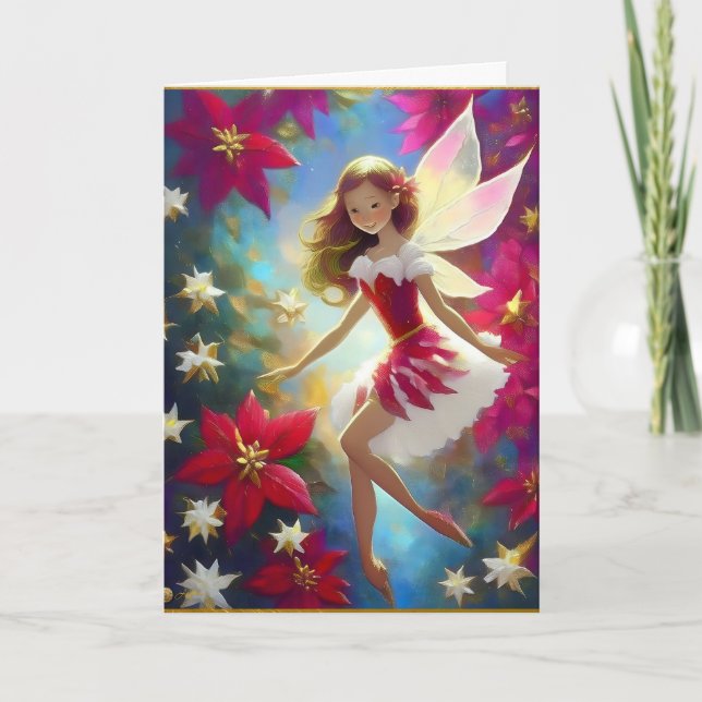 Carte Collection de fées de Noël - Cheveux de gingembre  (Devant)
