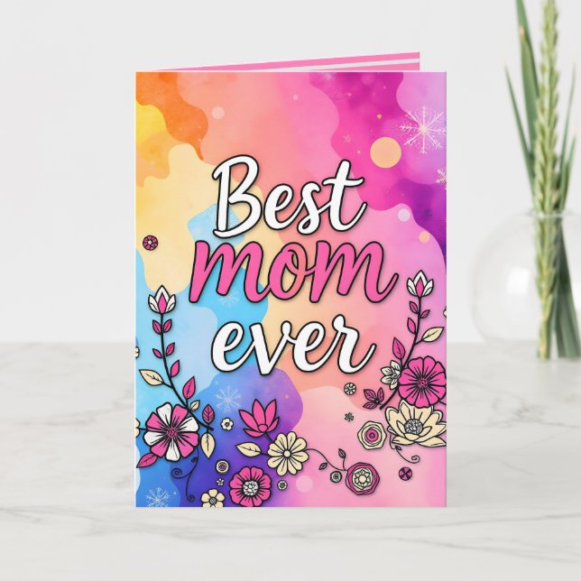 Carte Collection de fleurs de luxe tendance cadeau (Devant)