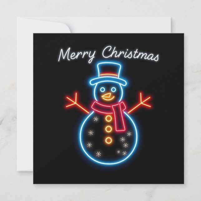 Carte Collection tendance Noël Neon Holiday (Devant)