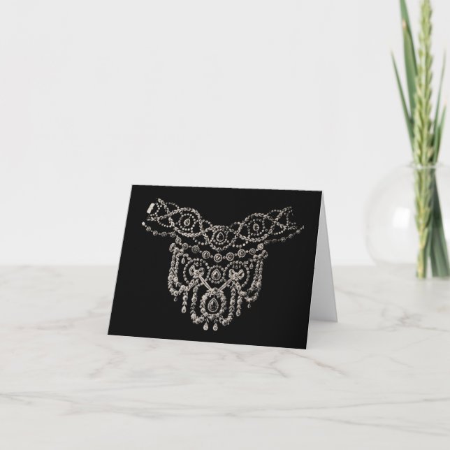 Carte Collier de bijoux Cartierr ~ Greeting / Note Card (Devant)