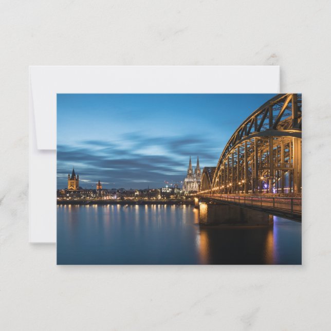Carte Cologne Allemagne (Devant)